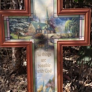 Thomas Kinkade Vision of Faith Cross